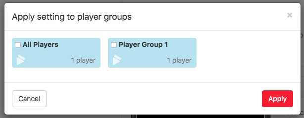 4. select group of players