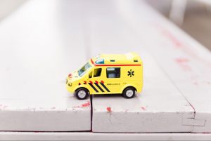 An ambulance toy