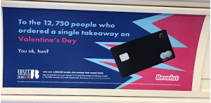 An example of a humorous outdoor ad: Revolut