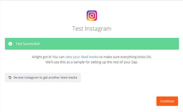 4. instagram set - test and post at least one photo
