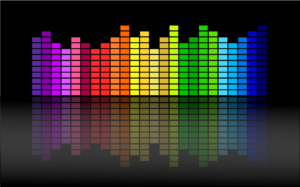 A colorful visual preview of audio